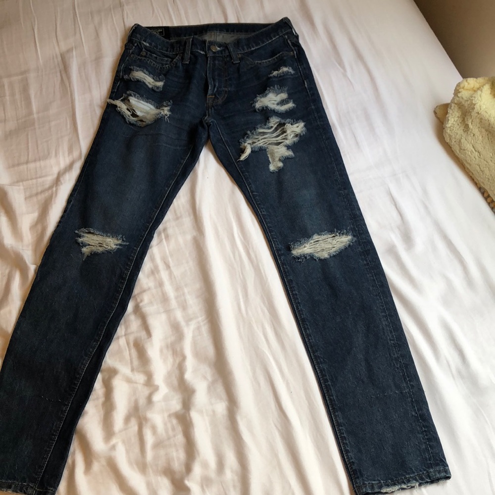 Abercrombie Super Skinny/Slim Ripped Jeans